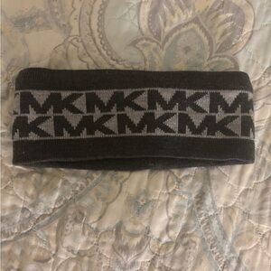 Gray MK winter headband/ear warmer